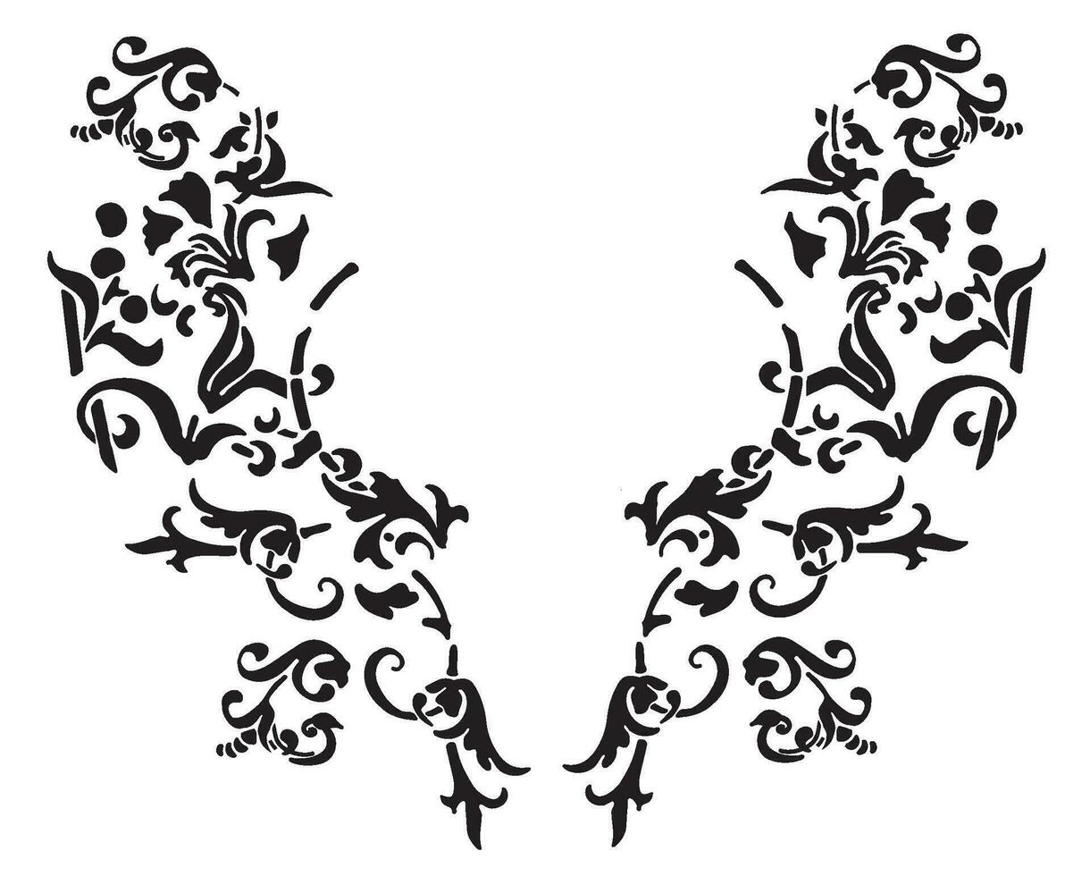 Black and white embroidery pattern 27262325 Vector Art at Vecteezy