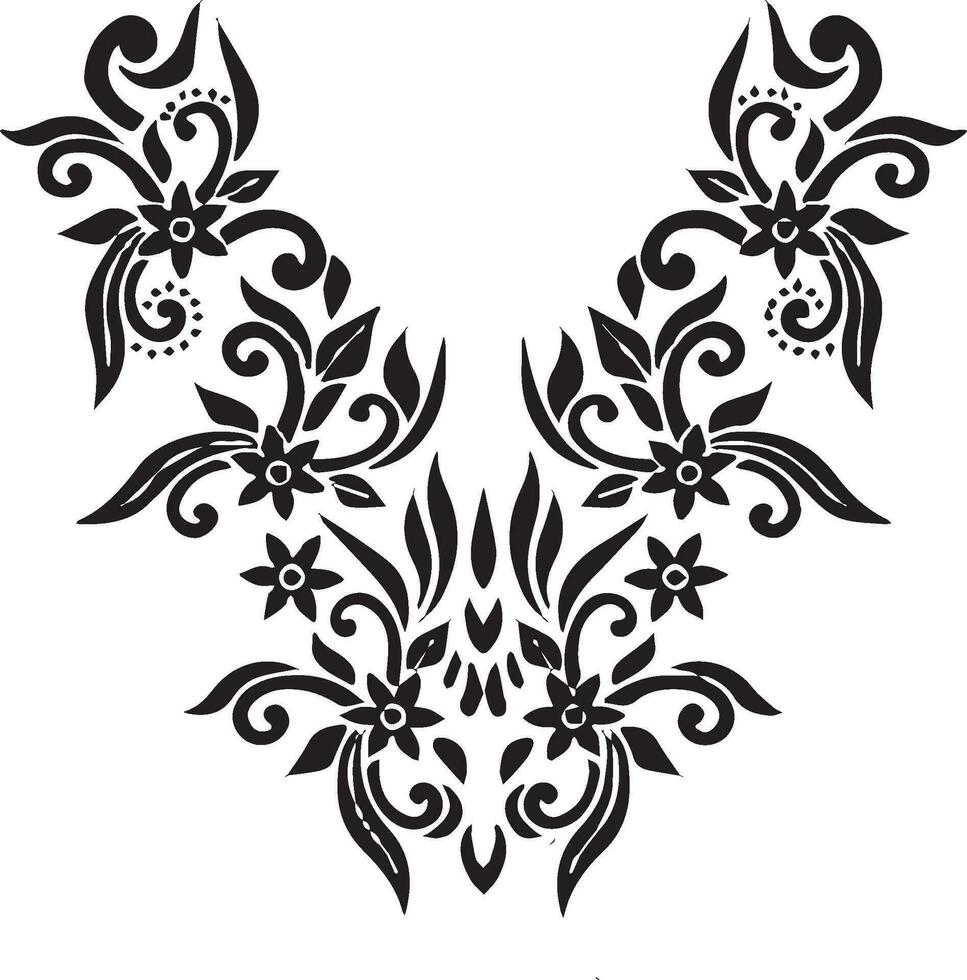 mavine embroidery pattern vector
