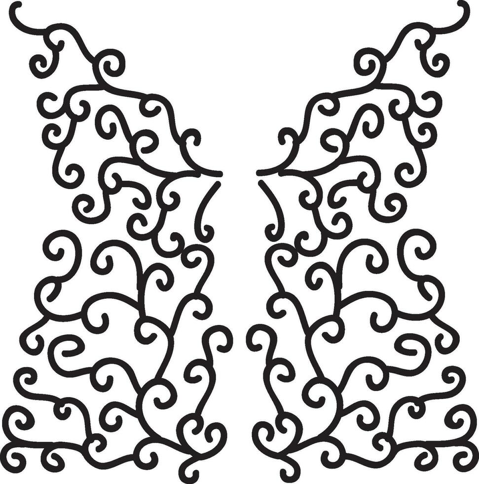 fabric design for abayas embroidery vector