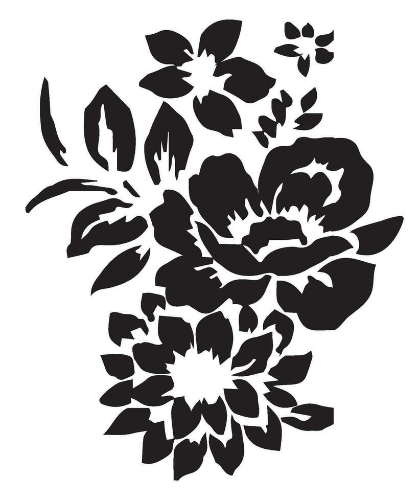 floral vector pattern for embroidery