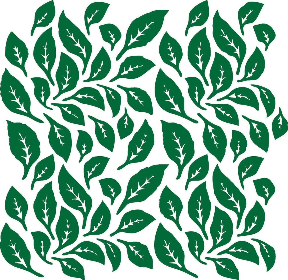 leaves pattern for embroidery vector