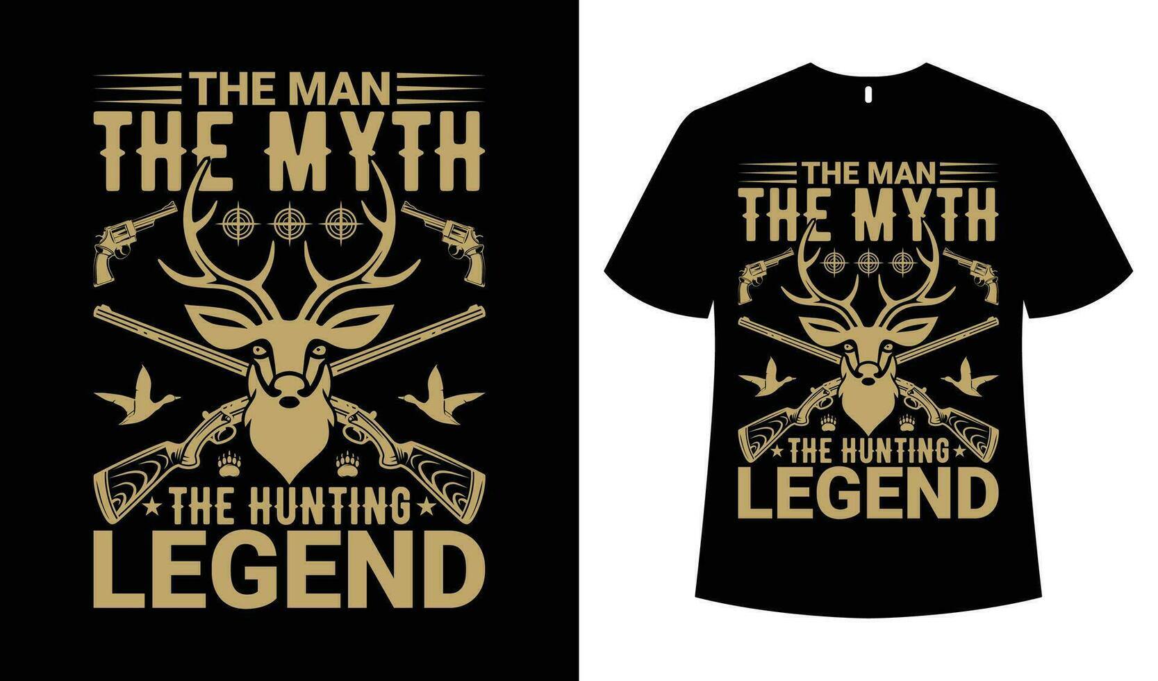 Hunting t-shirt design vector