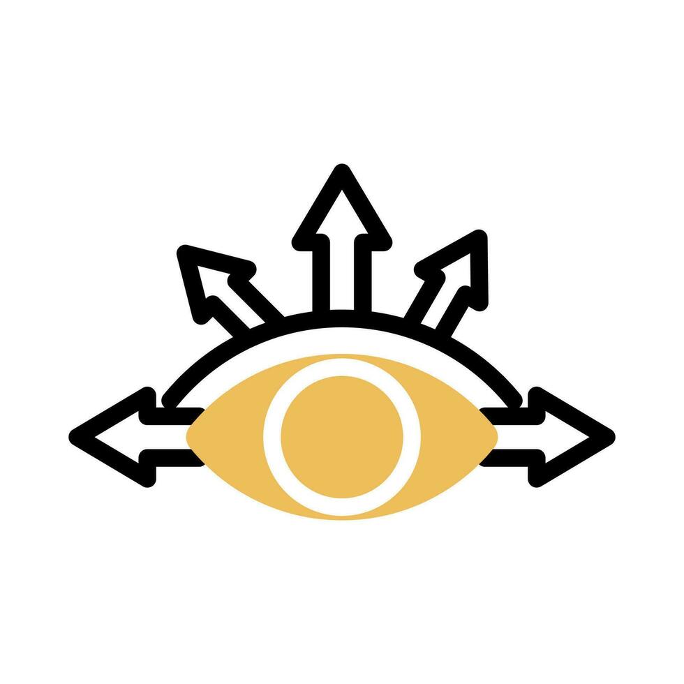 vision icon,vector logo, isolate on a white background vector