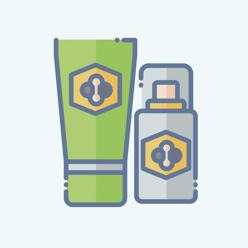 Icon Cosmetic. related to Apiary symbol. doodle style. simple design editable. simple illustration vector