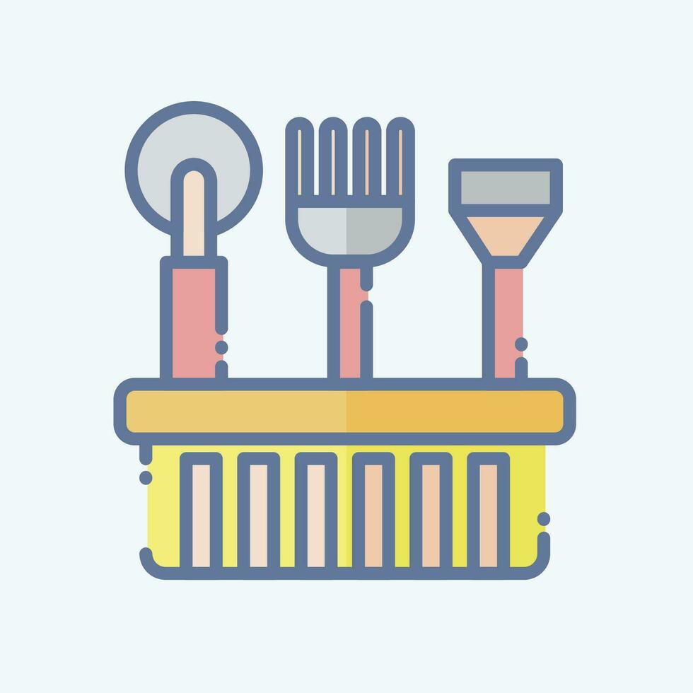 Icon Beekeeper Tool. related to Apiary symbol. doodle style. simple design editable. simple illustration vector
