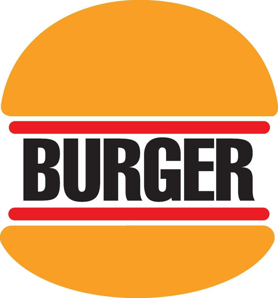 de colores forma línea estilo hamburguesa logo emblema vector