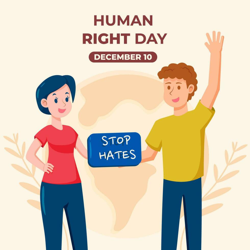 Human Right Concept vector