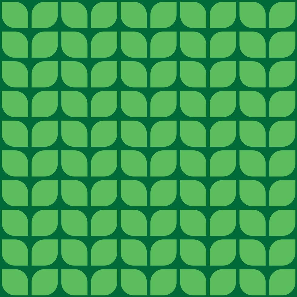 Green leaf geometric seamless pattern, Abstract vector texture. Leaf background.