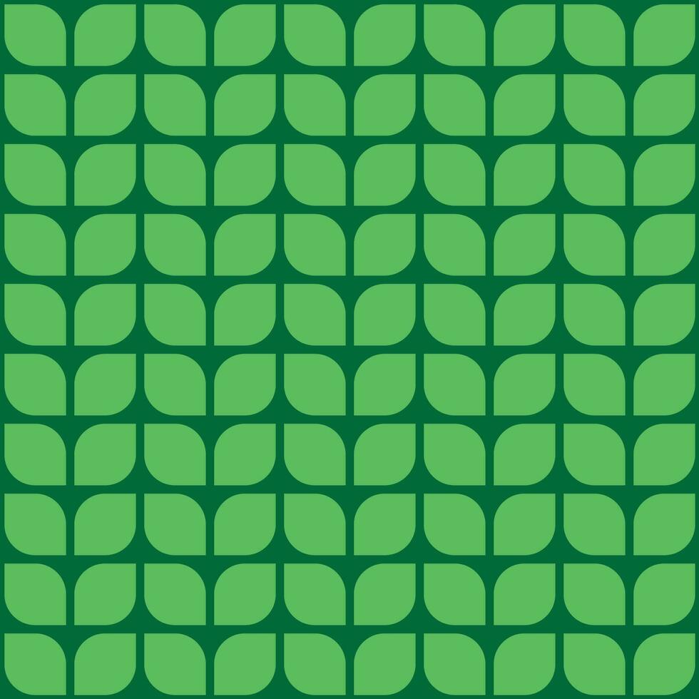 Green leaf geometric seamless pattern, Abstract vector texture. Leaf background.