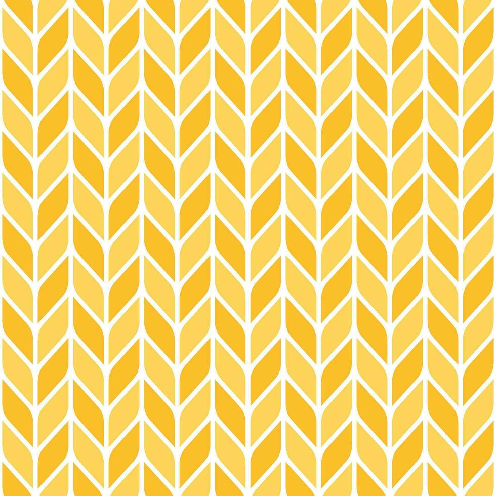 Geometric seamless pattern, geometric pattern background of wheat, rice and oat shapes vector