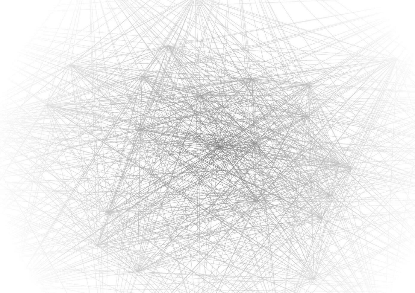 Grey thin low poly network lines abstract technical background vector