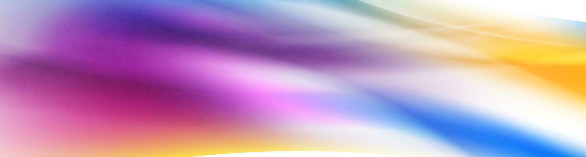 Colorful smooth blurred shiny waves abstract background vector