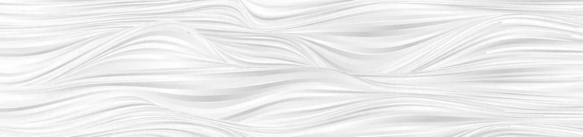 White grey curved smooth wavy lines abstract background vector