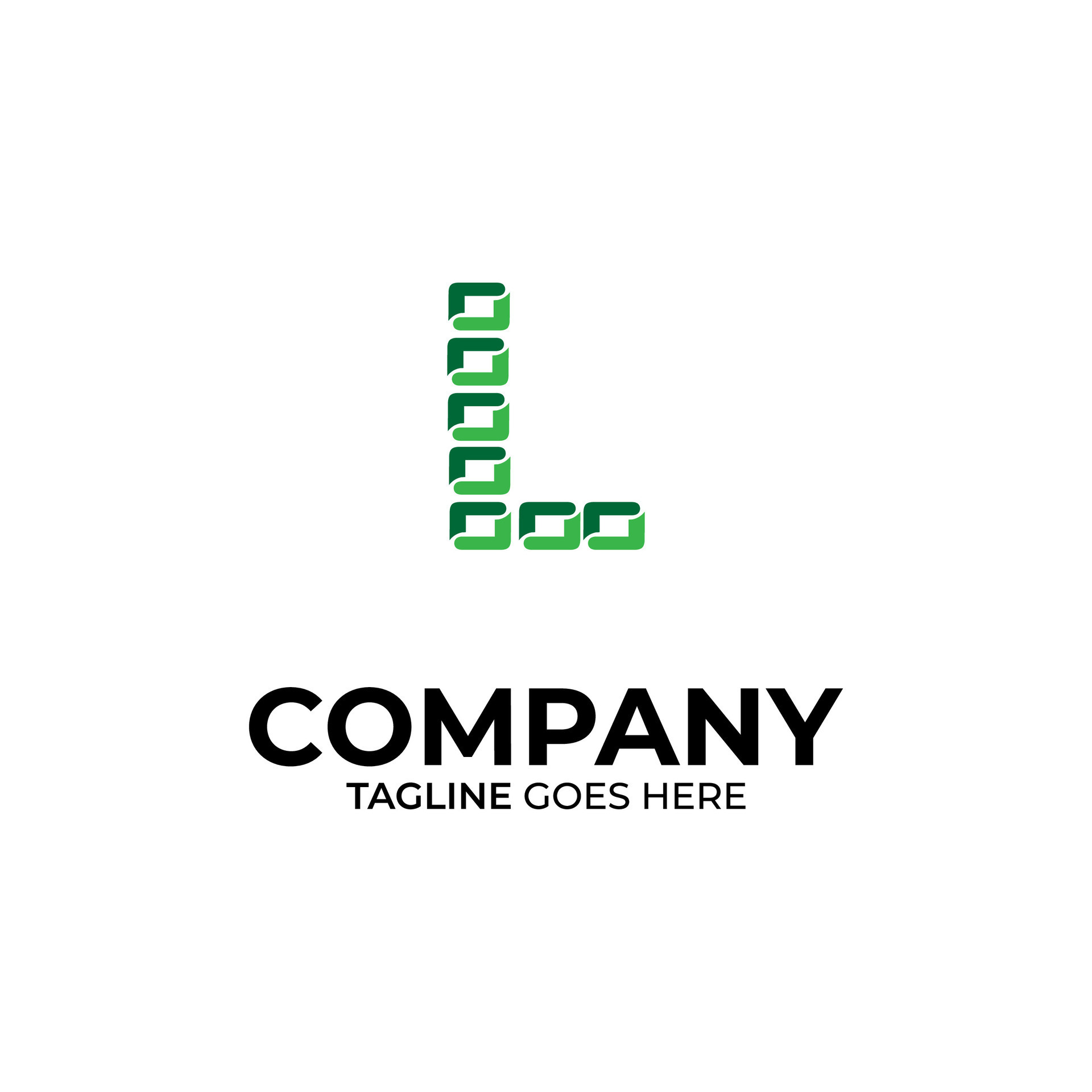 Symbol L logo on white background, can be used for art companies