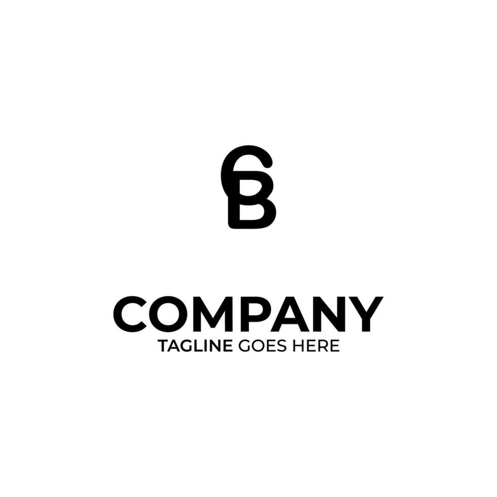 símbolo cb letra logo en blanco fondo, lata ser usado para Arte compañías, Deportes, etc vector
