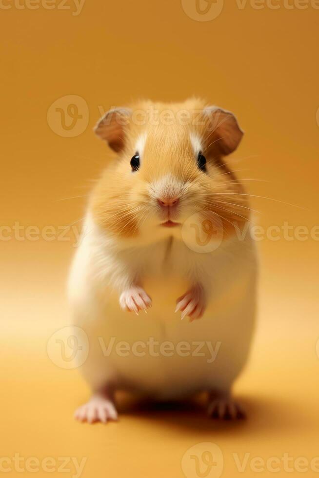 Very cute baby Guinea pig in nature wide life animals. AI Generated. photo