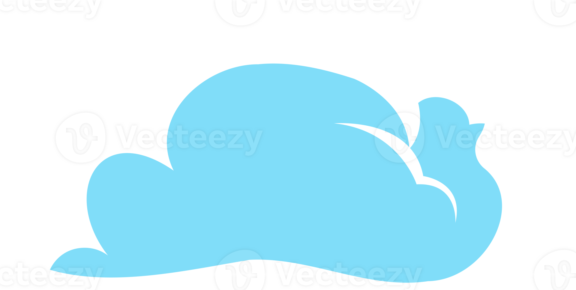 The cloud illustration for outdoor concept png