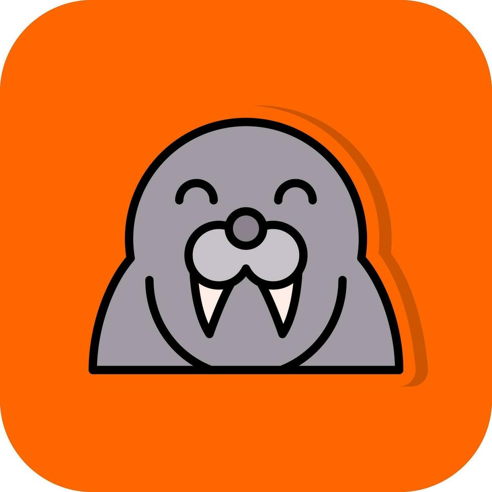 Walrus Vector Icon Design