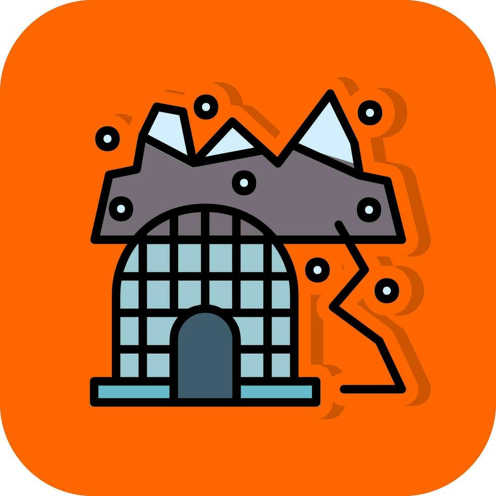 Arctic tundra Vector Icon Design