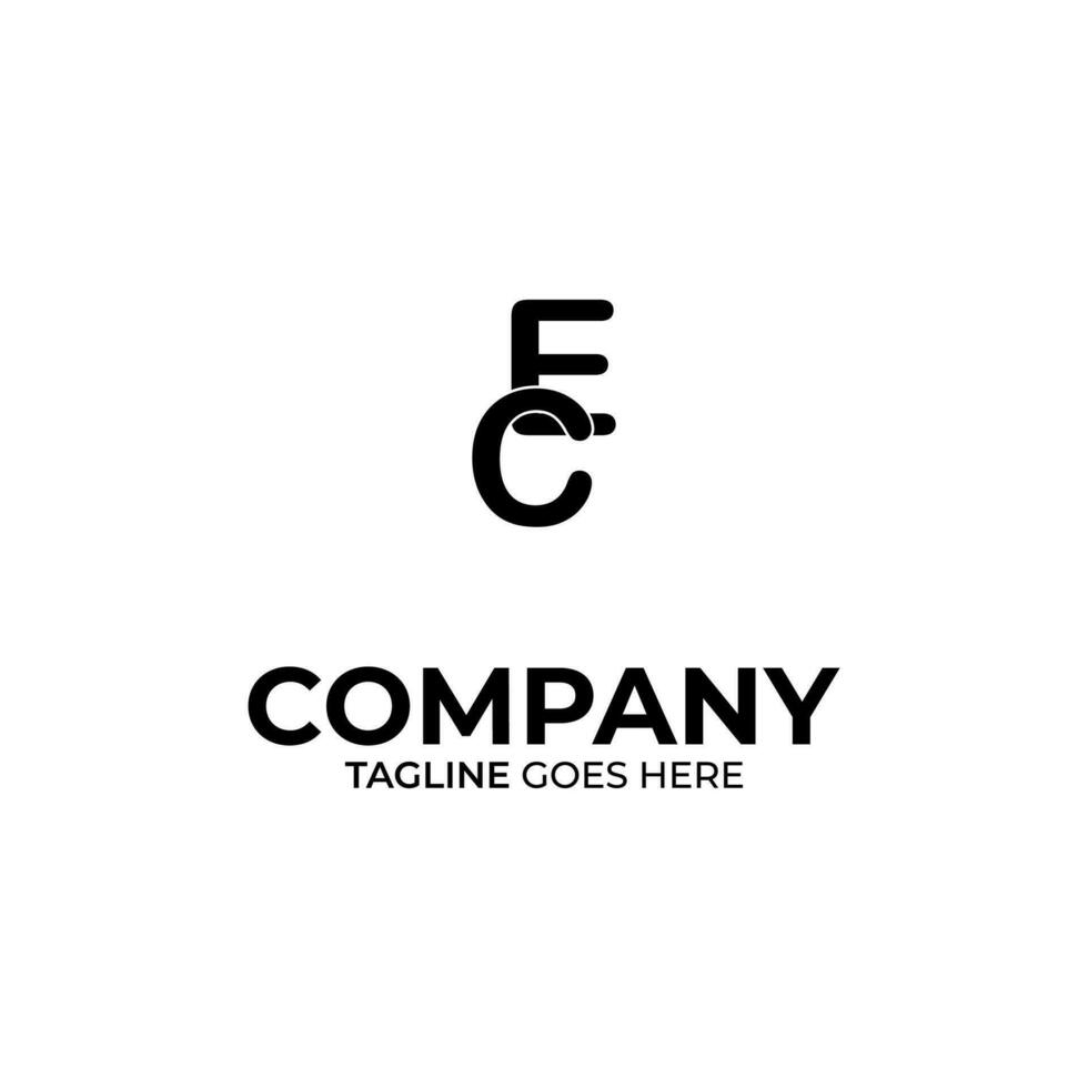 Symbol CE letter logo on white background, can be used for art companies, sports, etc vector