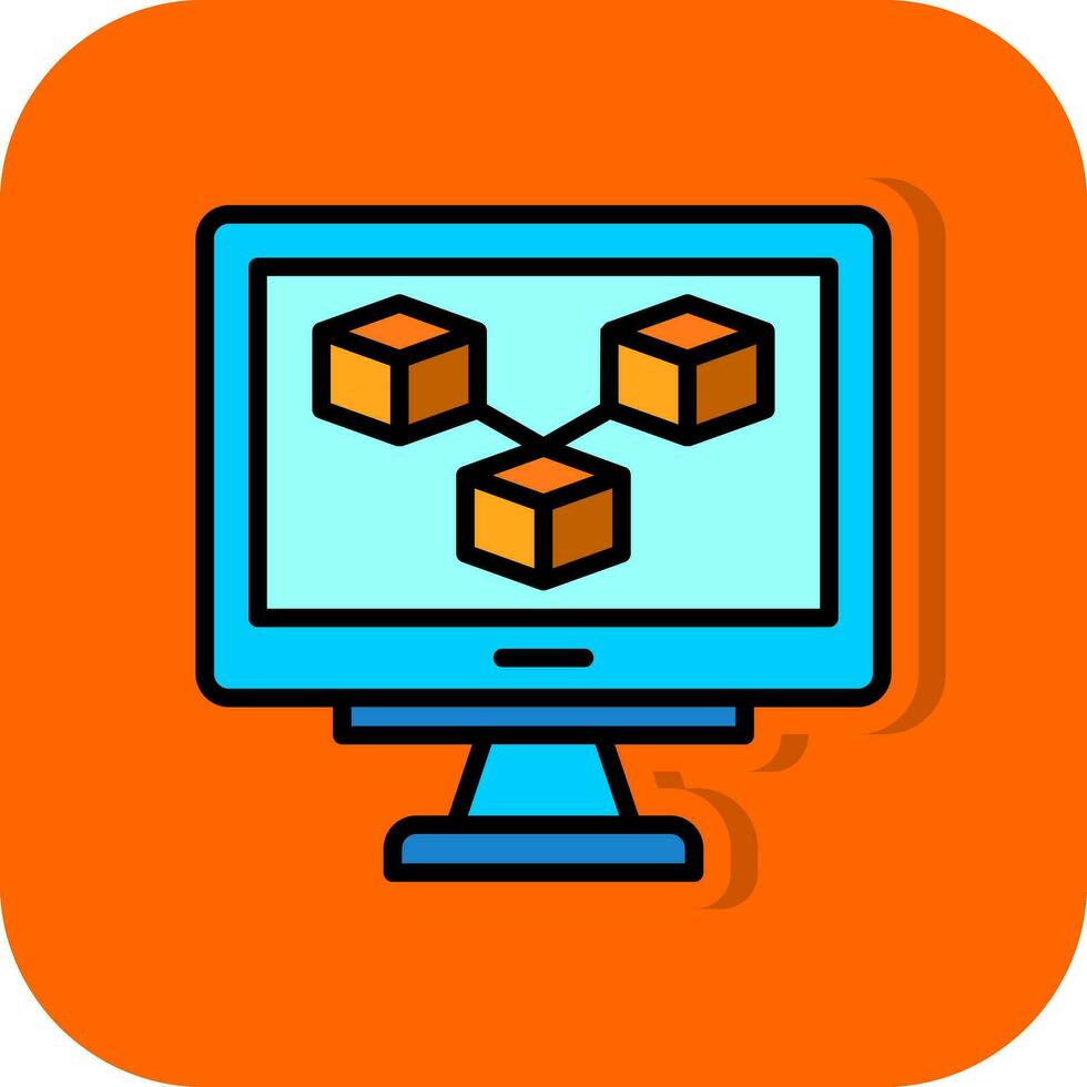 Blockchain Vector Icon Design