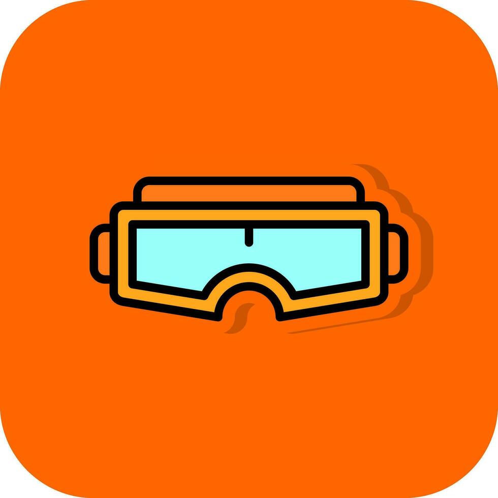 diseño de icono de vector de gafas vr