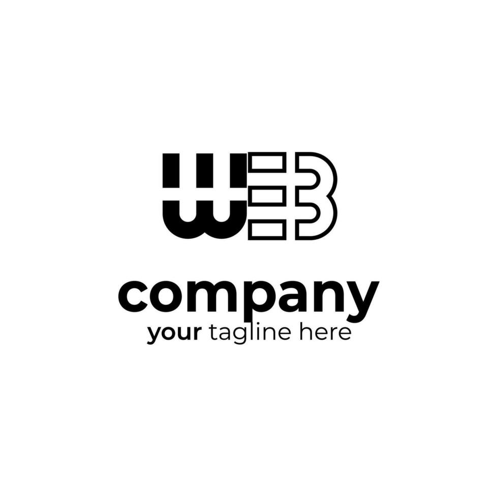Symbol W letter logo on white background, can be used for art companies, sports, etc vector