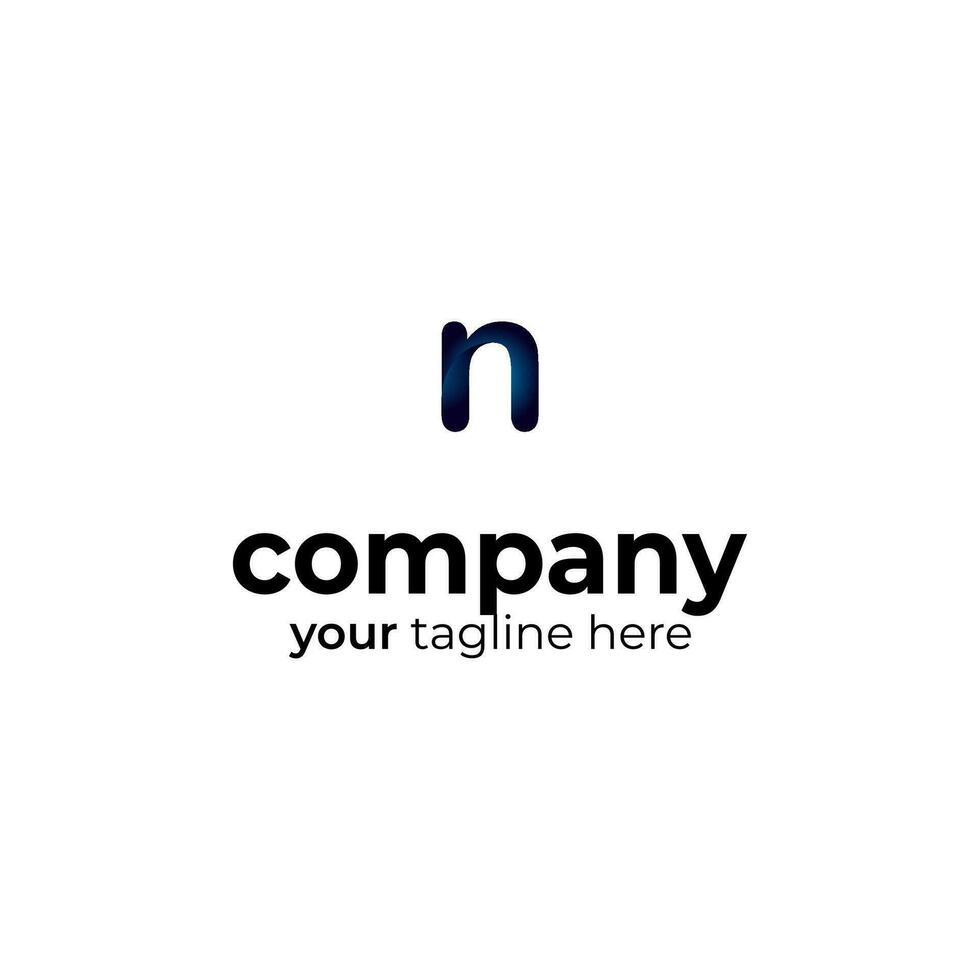Symbol n letter logo on white background, can be used for art companies, sports, etc vector