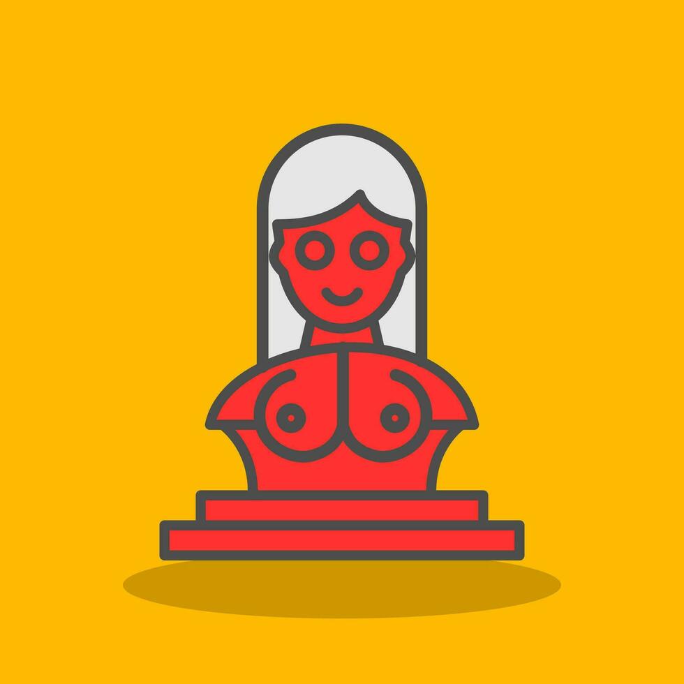 Bust Vector Icon Design