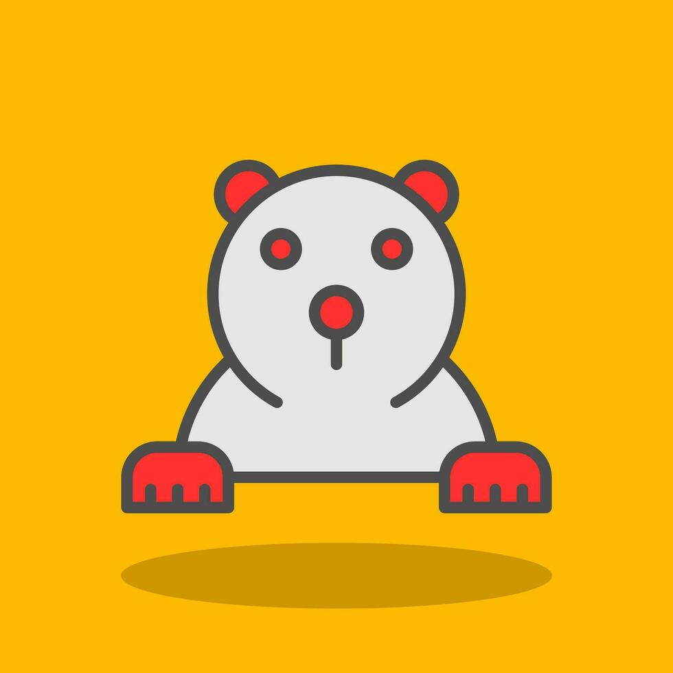 Polar bear Vector Icon Design