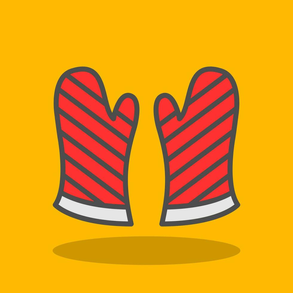 Mittens Vector Icon Design