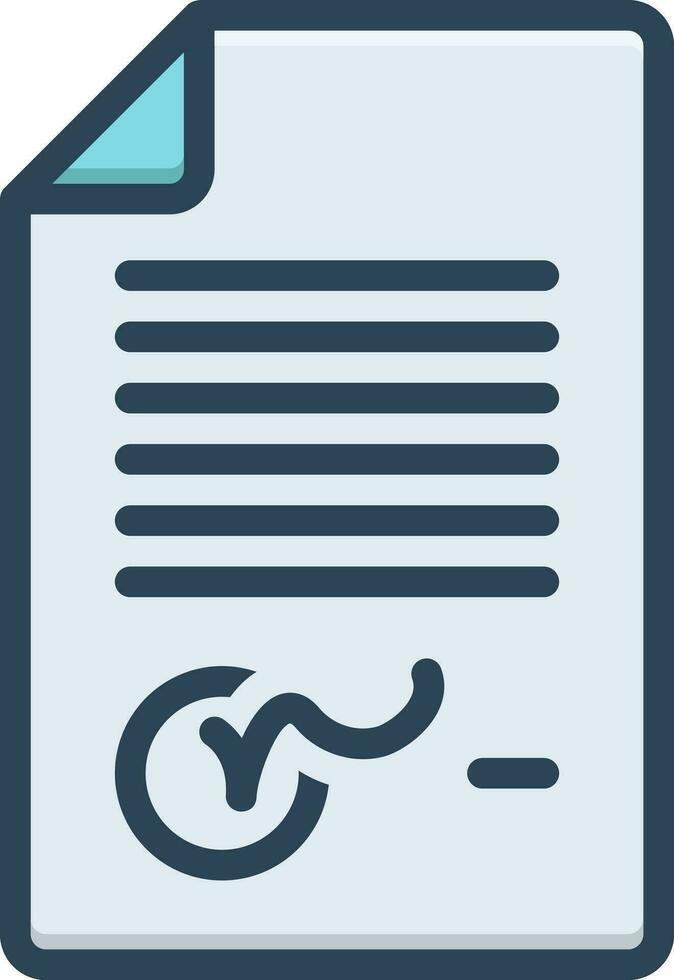 color icon for authority vector