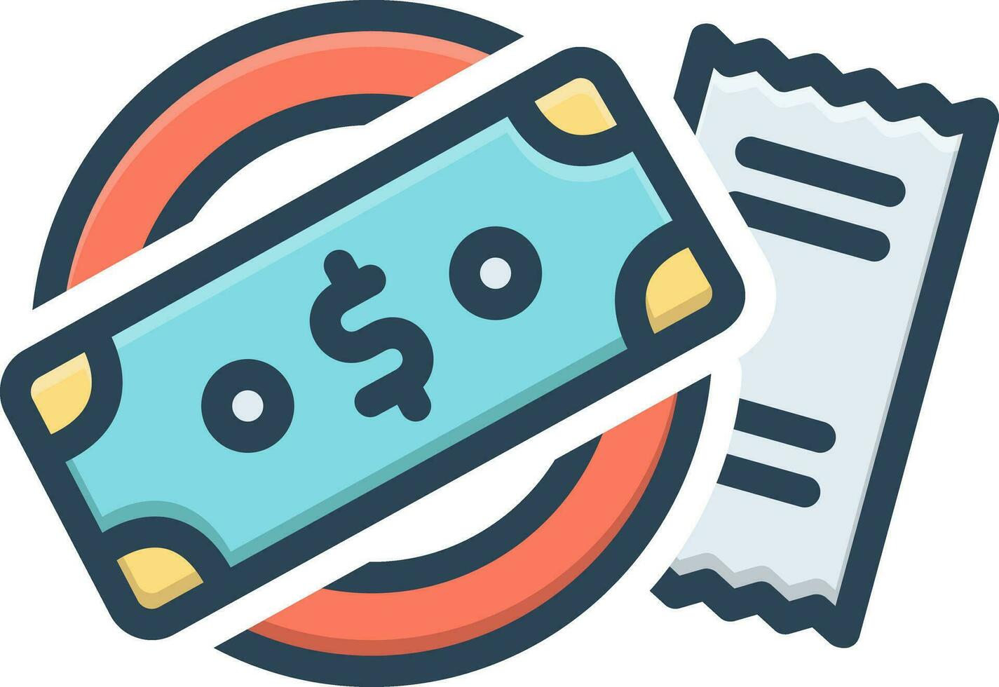 color icon for tip vector