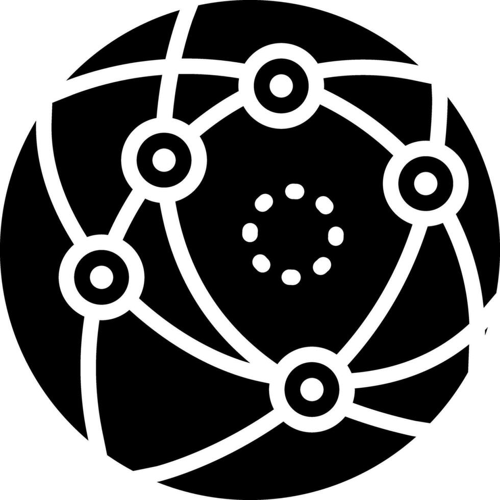 solid icon for internet vector