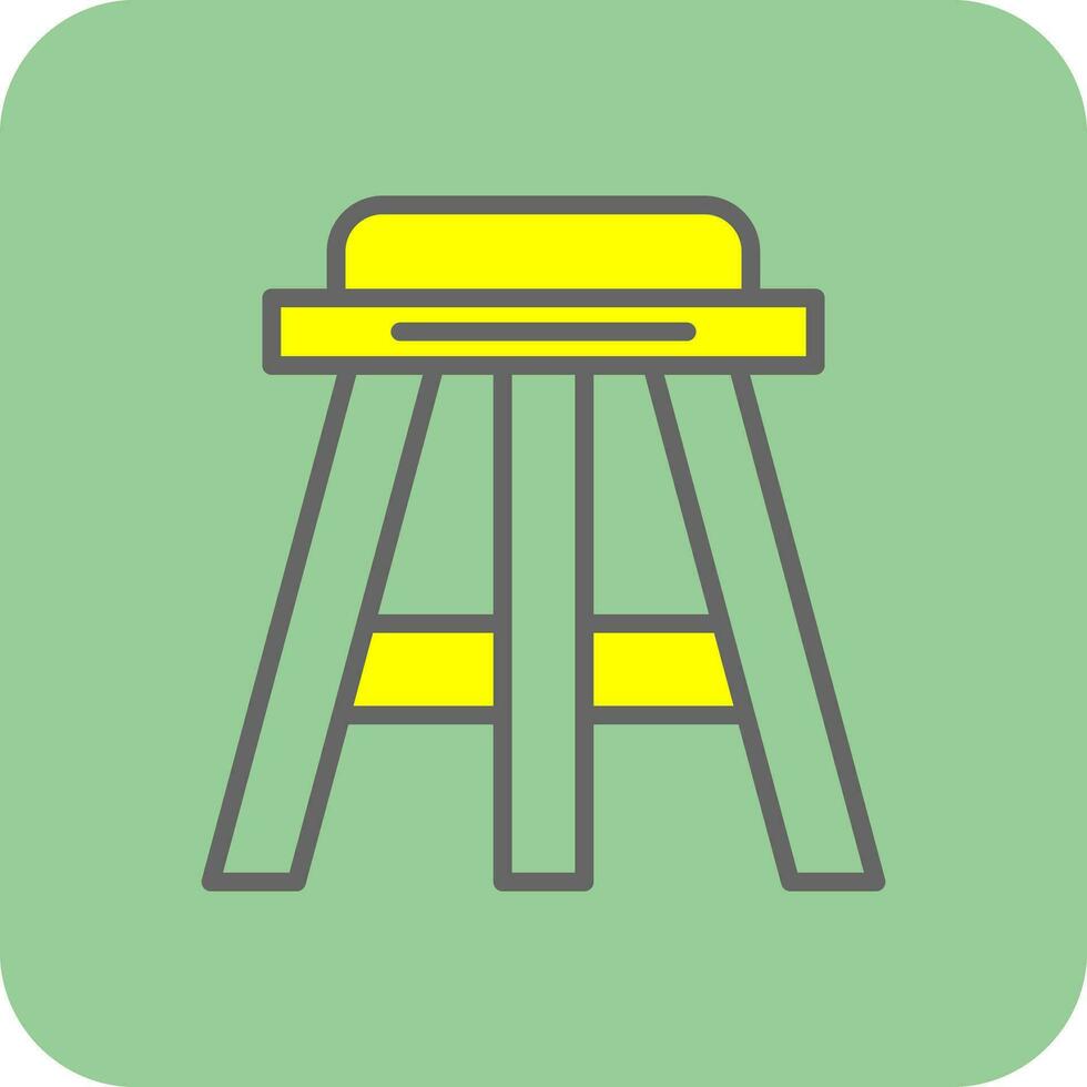 Stool Vector Icon Design