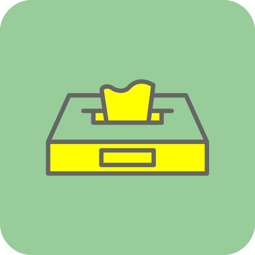 Tissue Box Vector Icon Design