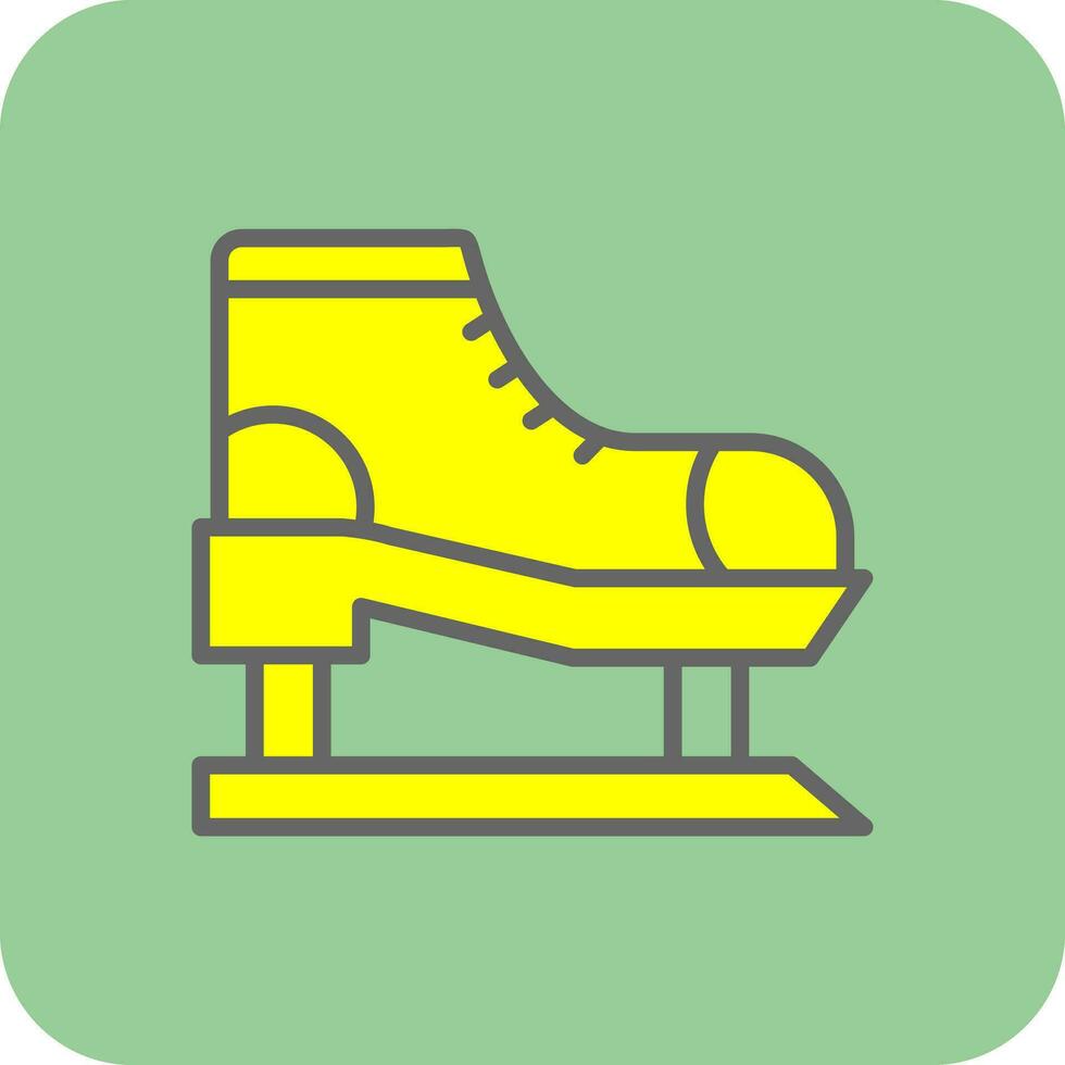Ice skate Vector Icon Design