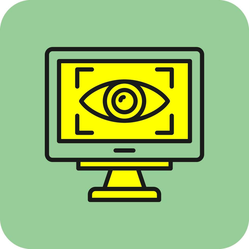 Eye Tracking Vector Icon Design