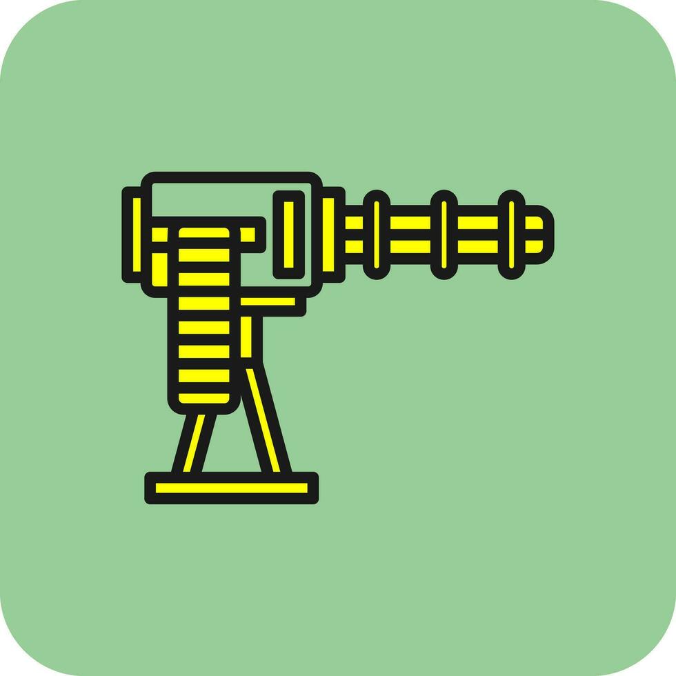 Machine Gun Vector Icon Design