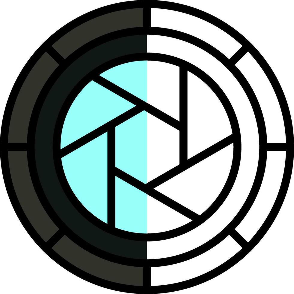 Camera Lens Vector Icon Design