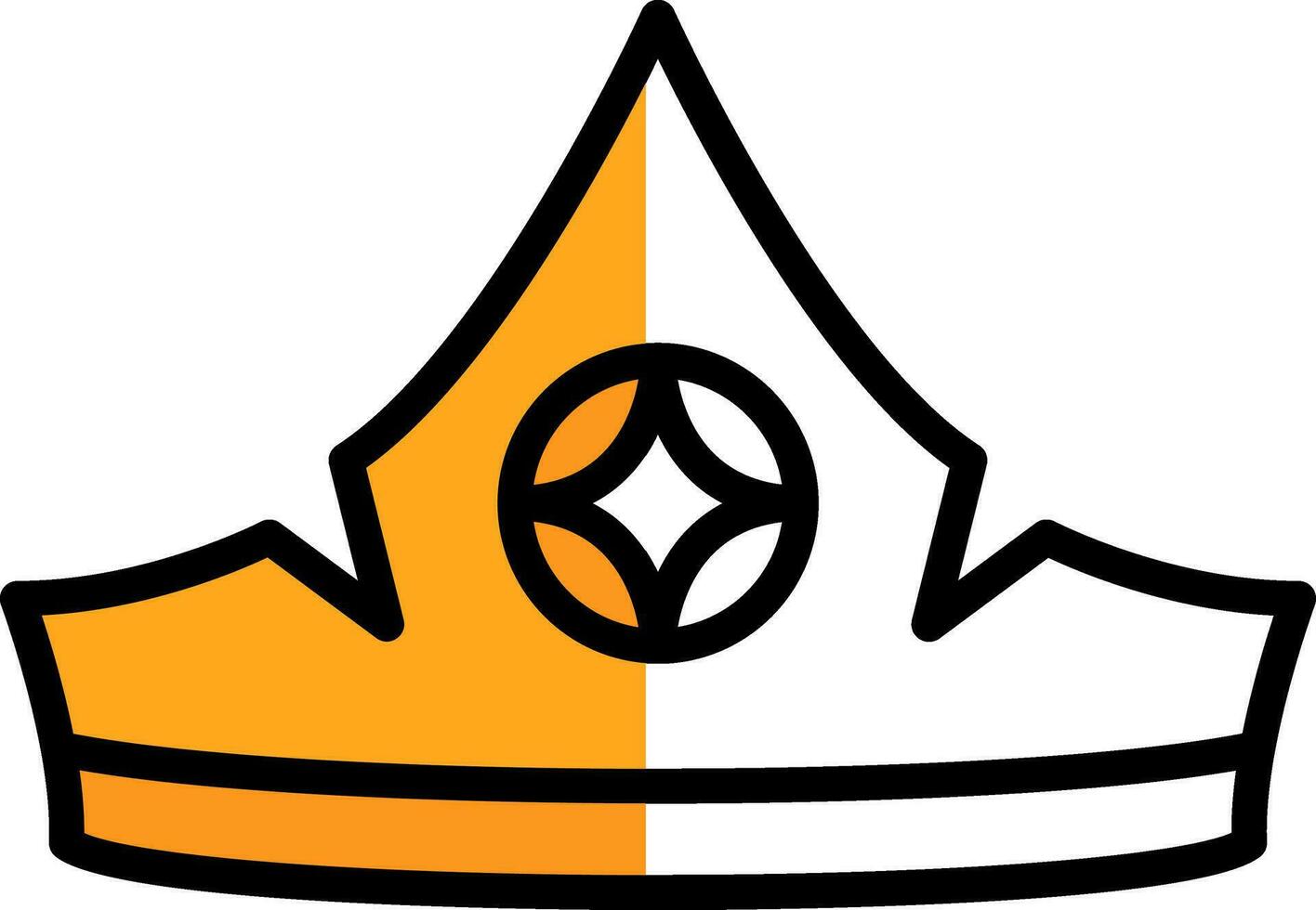 Aurora crown Vector Icon Design