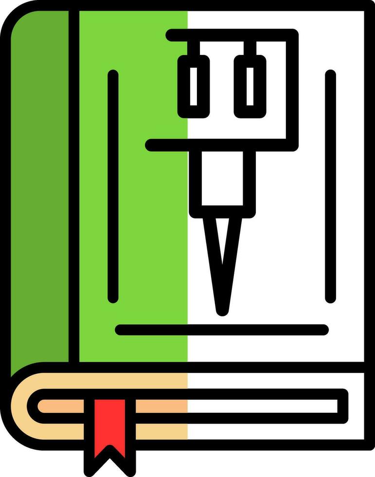 diseño de icono de vector de libro