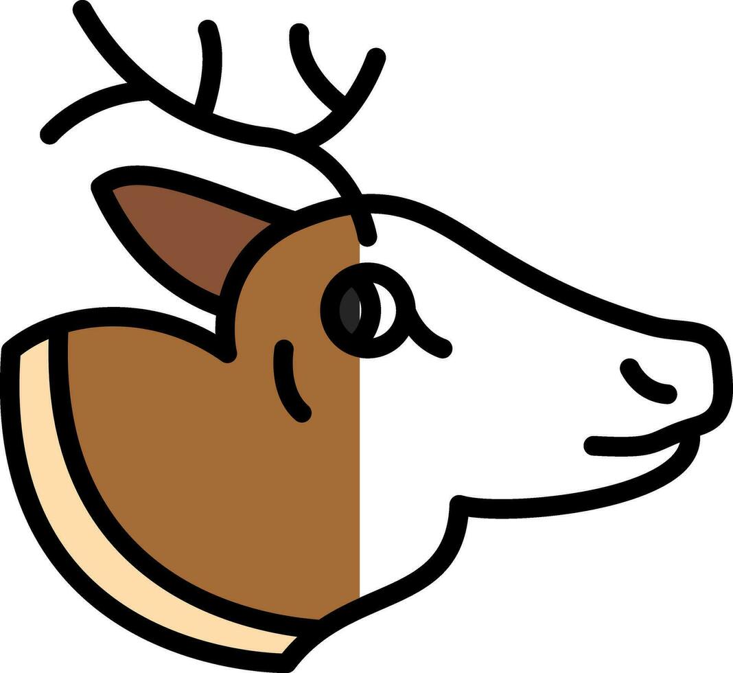 Reindeer Vector Icon Design