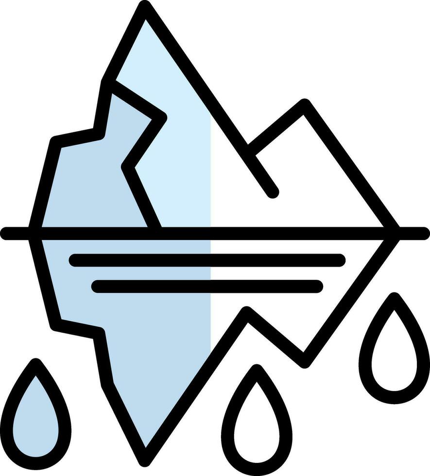 Glacier Vector Icon Design