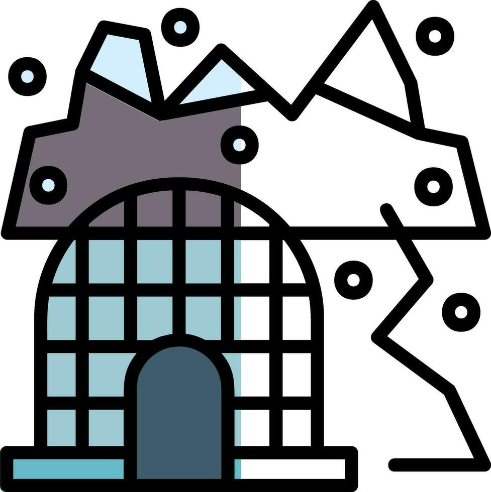 Arctic tundra Vector Icon Design