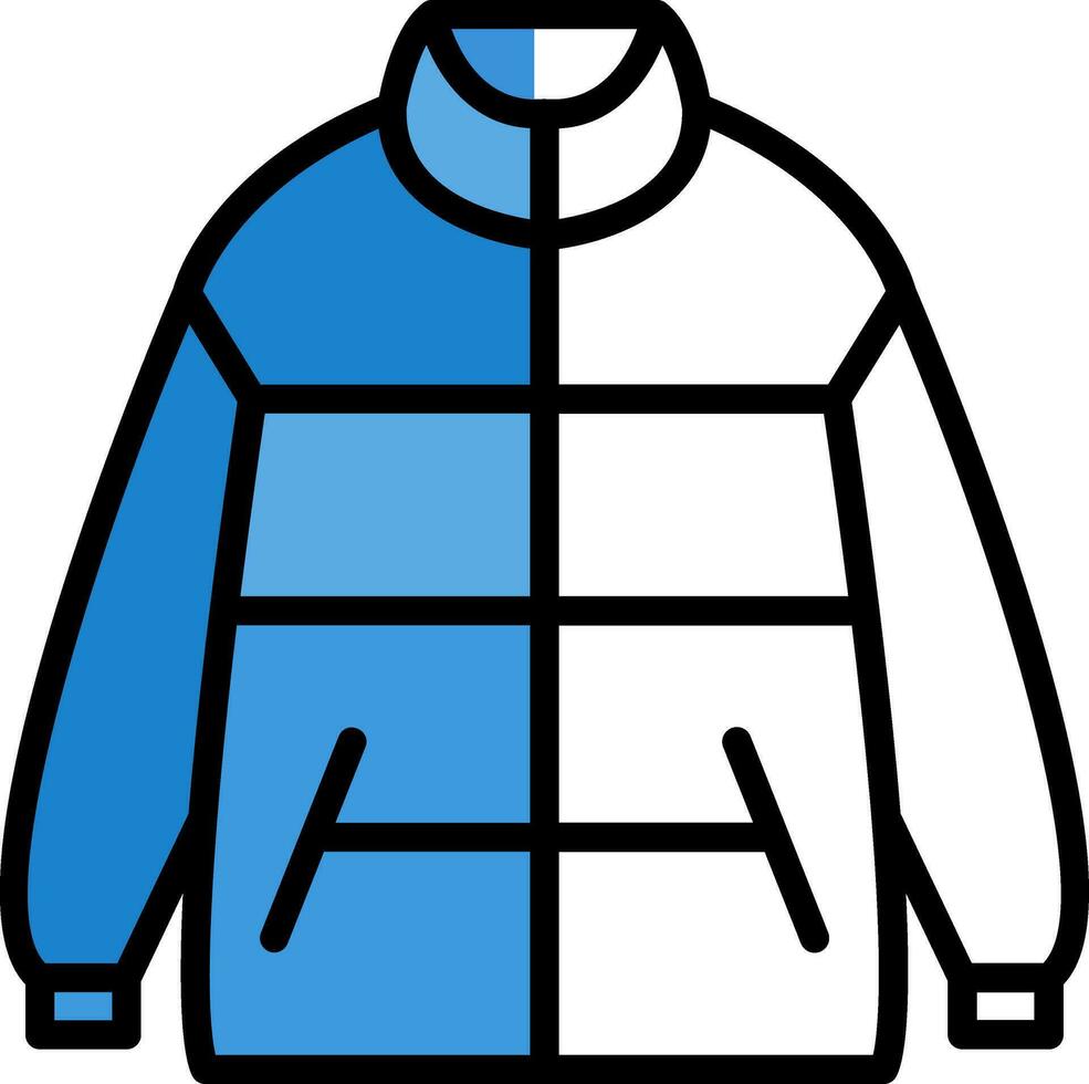 Winter jacket Vector Icon Design