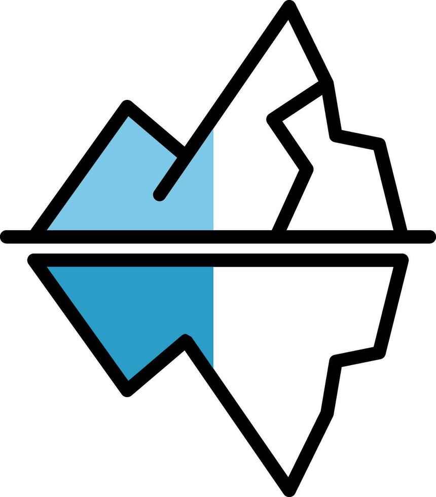 diseño de icono de vector de iceberg