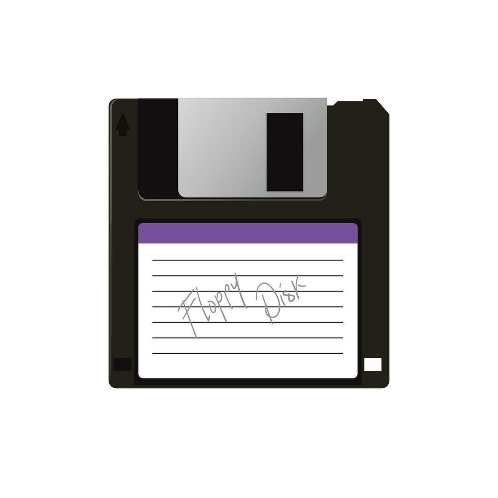 Floppy Disk Flat Design Illustration vector
