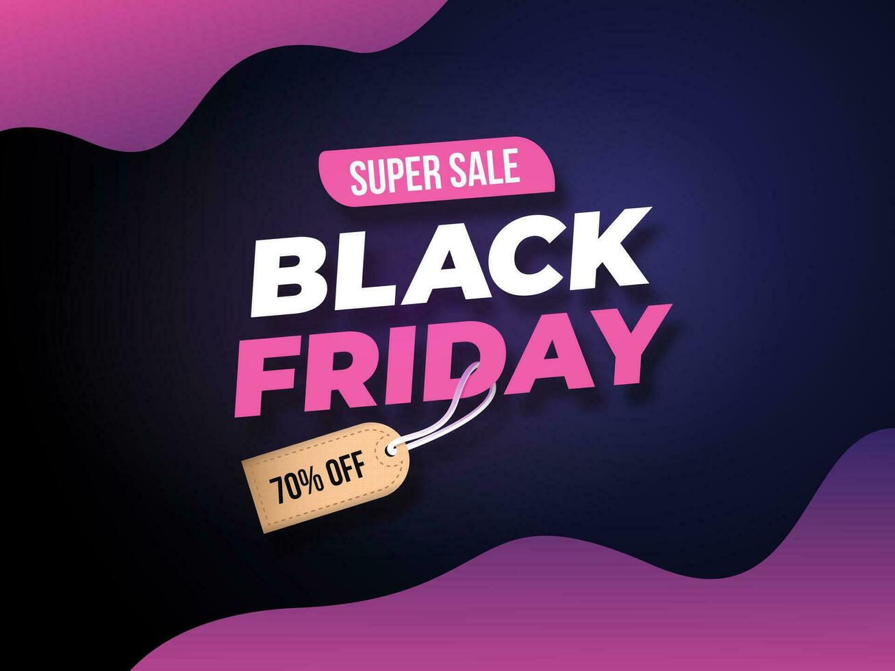 Black friday design concept for your banner promotion vector