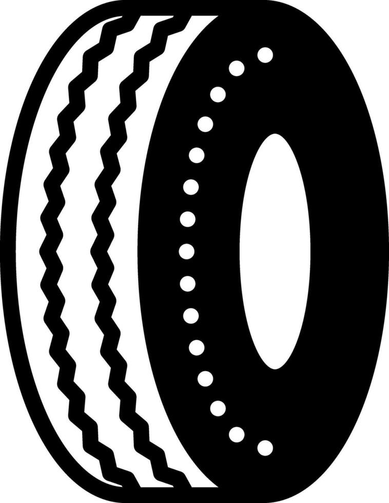 solid icon for tire vector